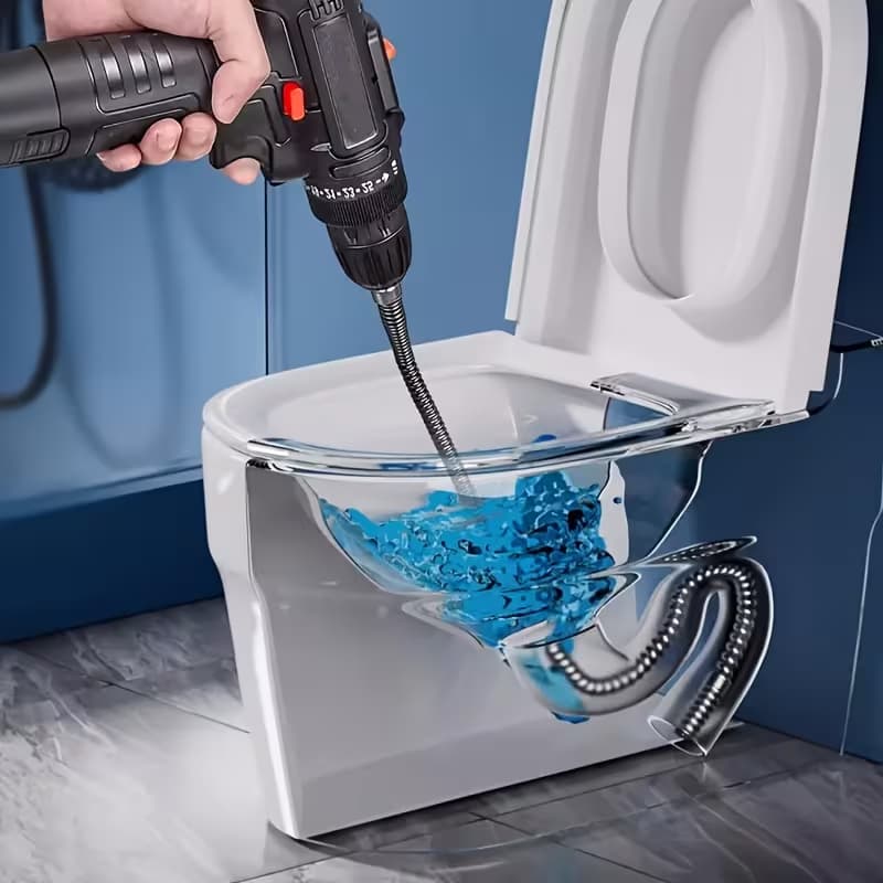 Desentupidor De Esgoto Vaso Sanitário Ralo De Banheiro Adaptador Para Parafusadeira/Furadeira