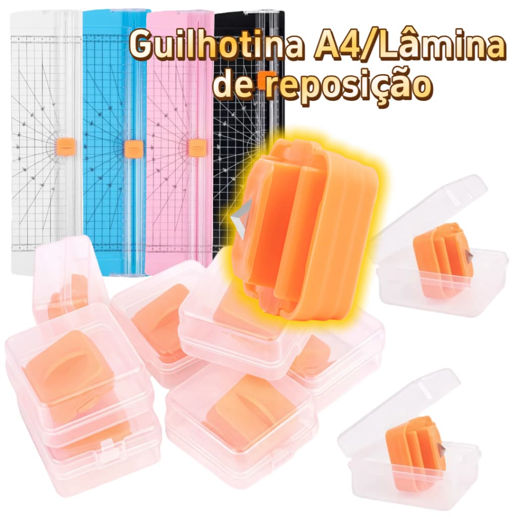 MEDOOSI Guilhotina Lâmina Sobressalente A4/A5 - Bidirecional, Segurança e Fácil Substituição para Cortador de Papel