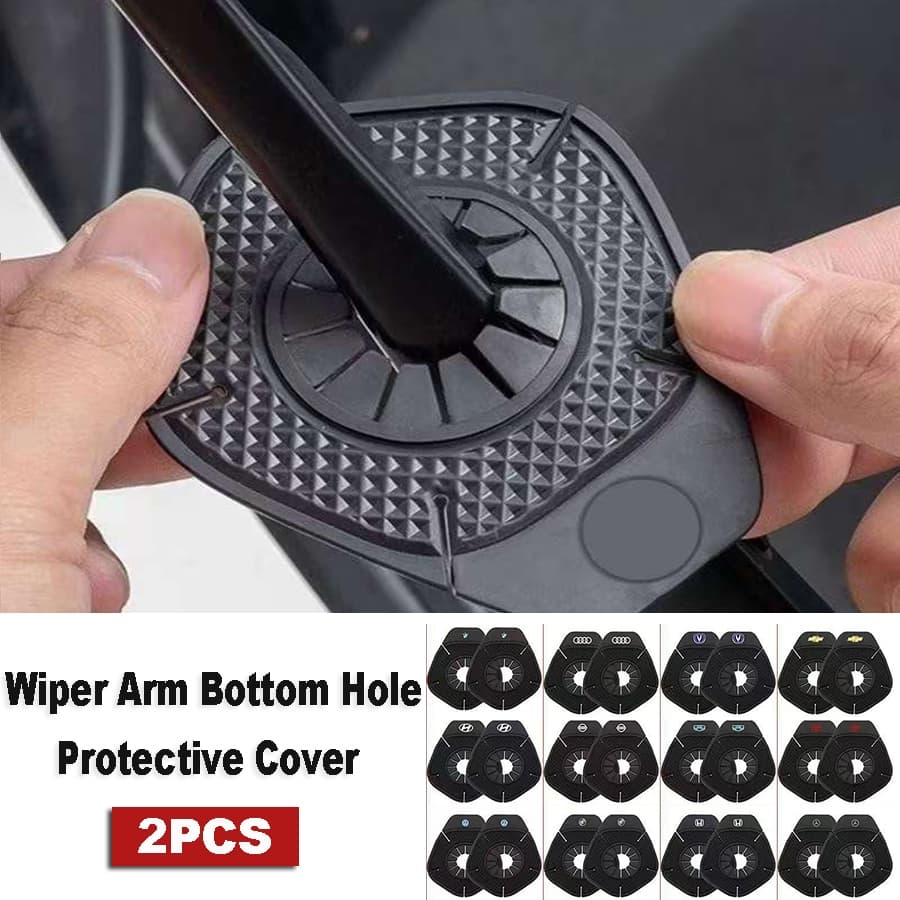 [Estoque Pronto] Acessórios Para Carro 2 Unidades/Conjunto Tampa Protetora Do Orifício Inferior Braço Limpador De Silico