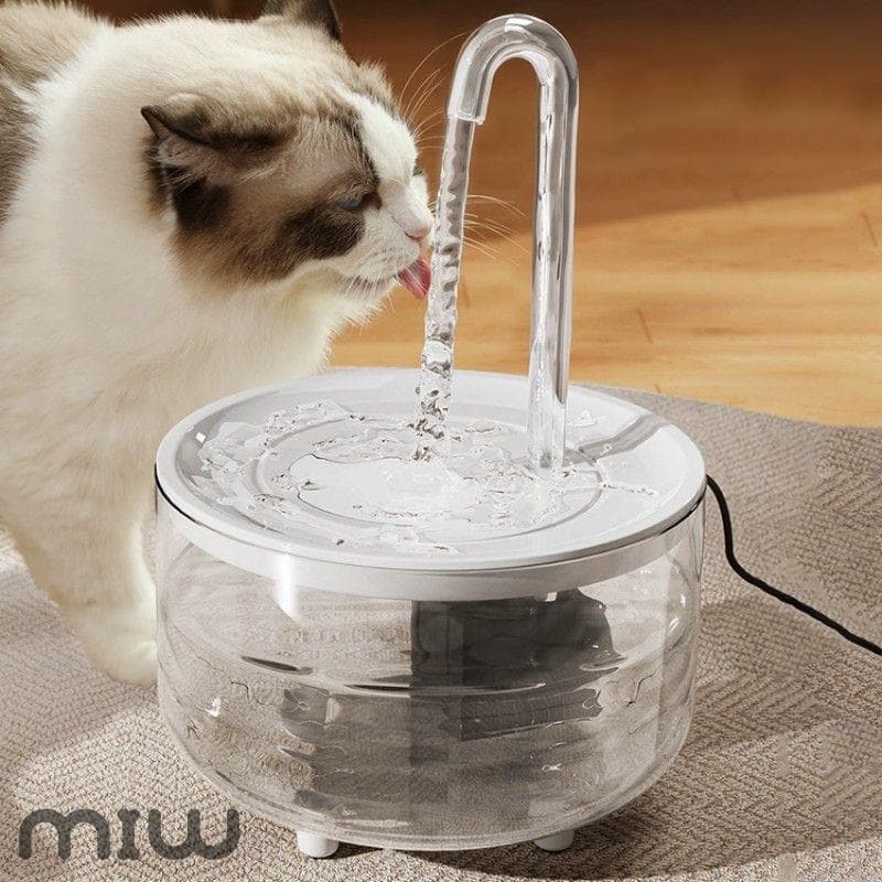 MIW Bebedouro Fonte De Água Para Cães E Gatos Com Filtro-Silenciosa 1.5L Circulação Constante Pura