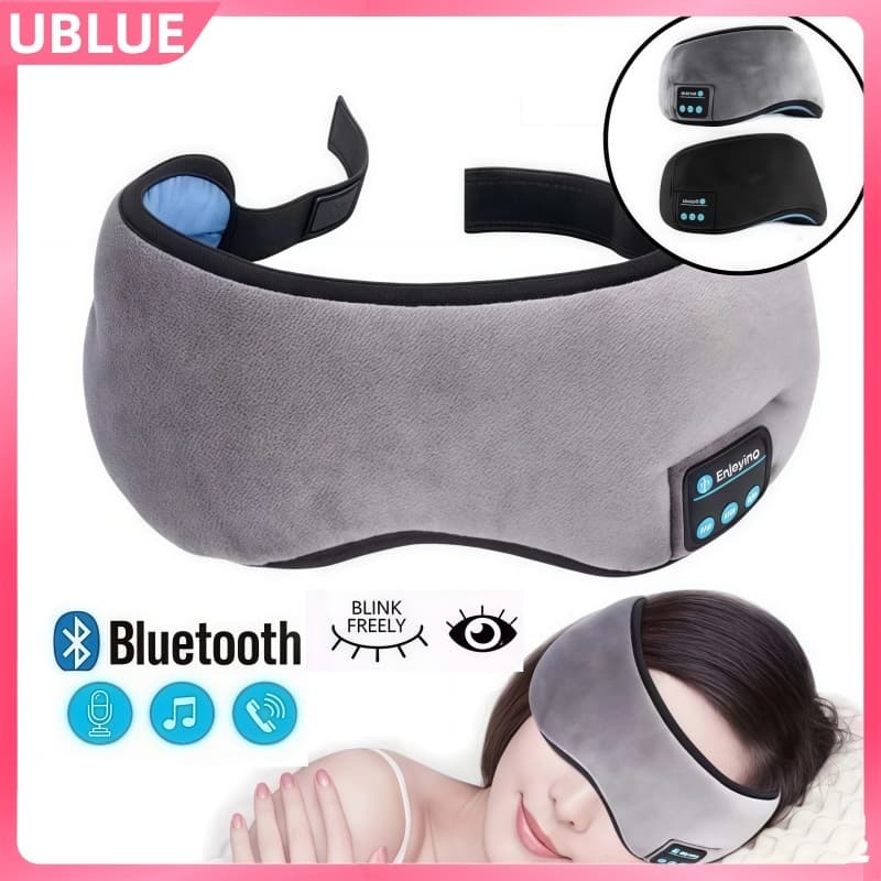 Máscara De Olho Dormindo 3D Blackout Fones De Ouvido Portáteis Super Confortáveis Falando