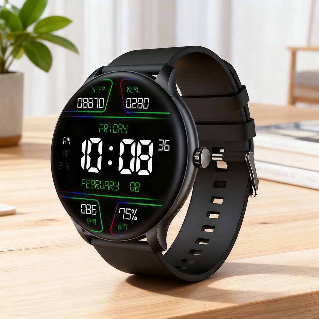2025 Smartwatch GT2 Ultra Unissex-Chamadas Bluetooth , IP68 À Prova D'água , Monitor FC , Com Calculadora