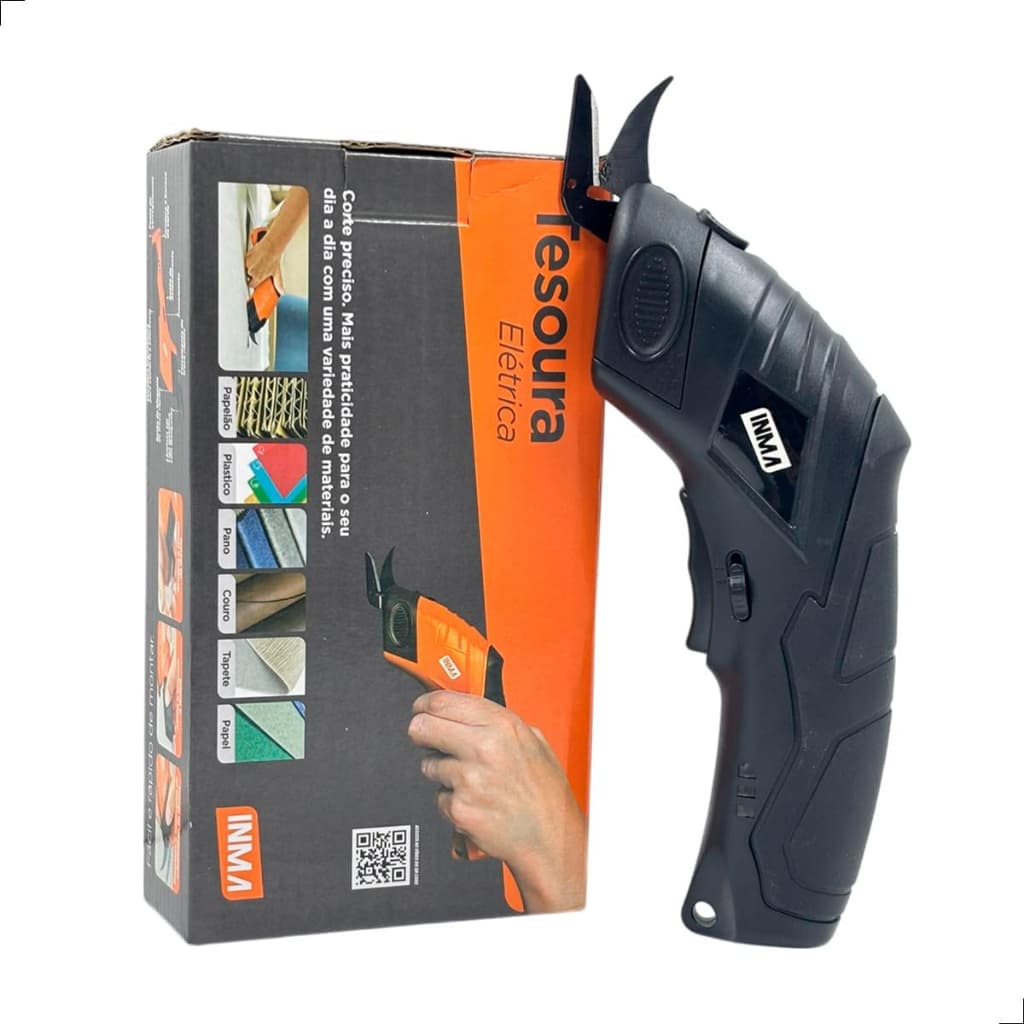 Tesoura Elétrica Para Tecidos Usb Recarregável 3,6v 2000mAh Bivolt