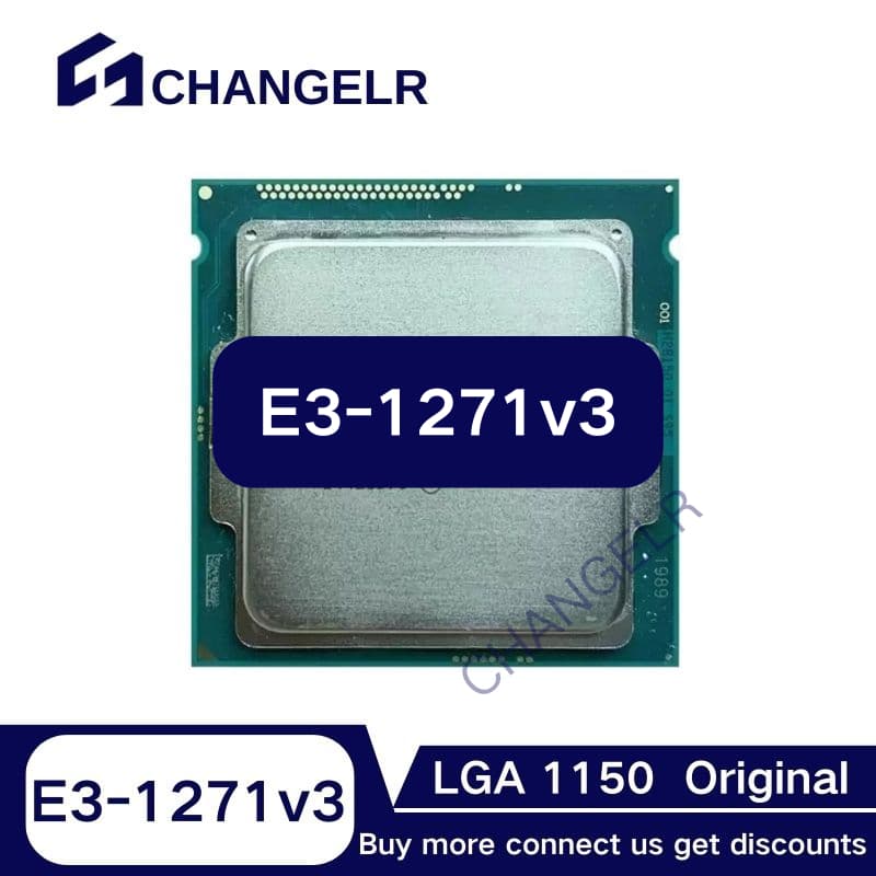 Xeon E3-1271 v3 E3 1271V3 3.6 GHz Quad-Core CPU De Oito Threads 1271V3 80W LGA1150