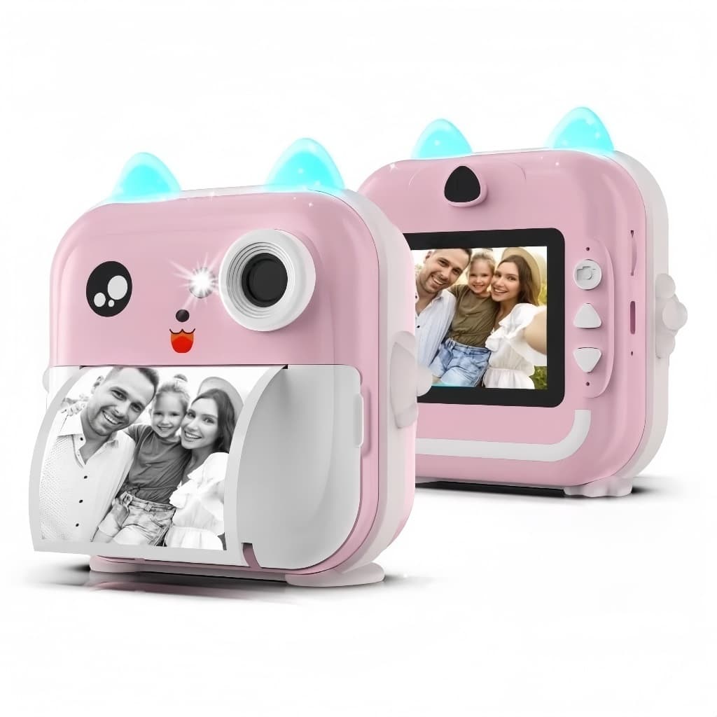 Câmera De Impressão Instantânea Para Crianças Vídeo Fotografia Digital Fotográfica Toy Mini Impressora Térmica Boy Girls