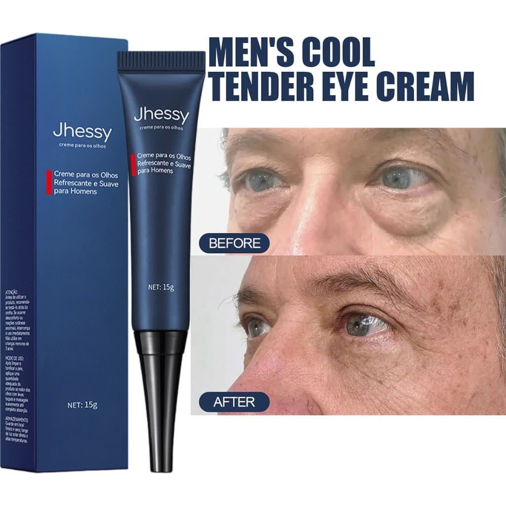 Creme Para Os Olhos Masculino Retinol 15g | Remove Olheiras Rugas Inchaço、Bolsas | Hidratante、Firmador、Nutritivo、Suaviza