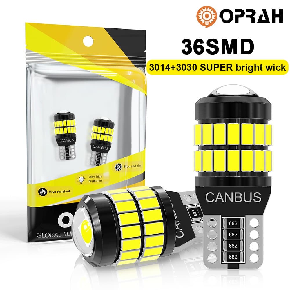 ((2 peças) lâmpada led T10 W5W Super brilhante 3014 3030 Chip led 36SMD luz de estacionamento luz de teto sinal de volta
