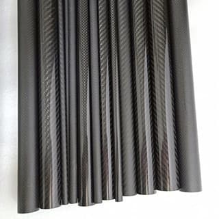 Tubo de fibra de carbono 3k 6,8,10,12,14,16,18 Tubo de carbono de 30 mm