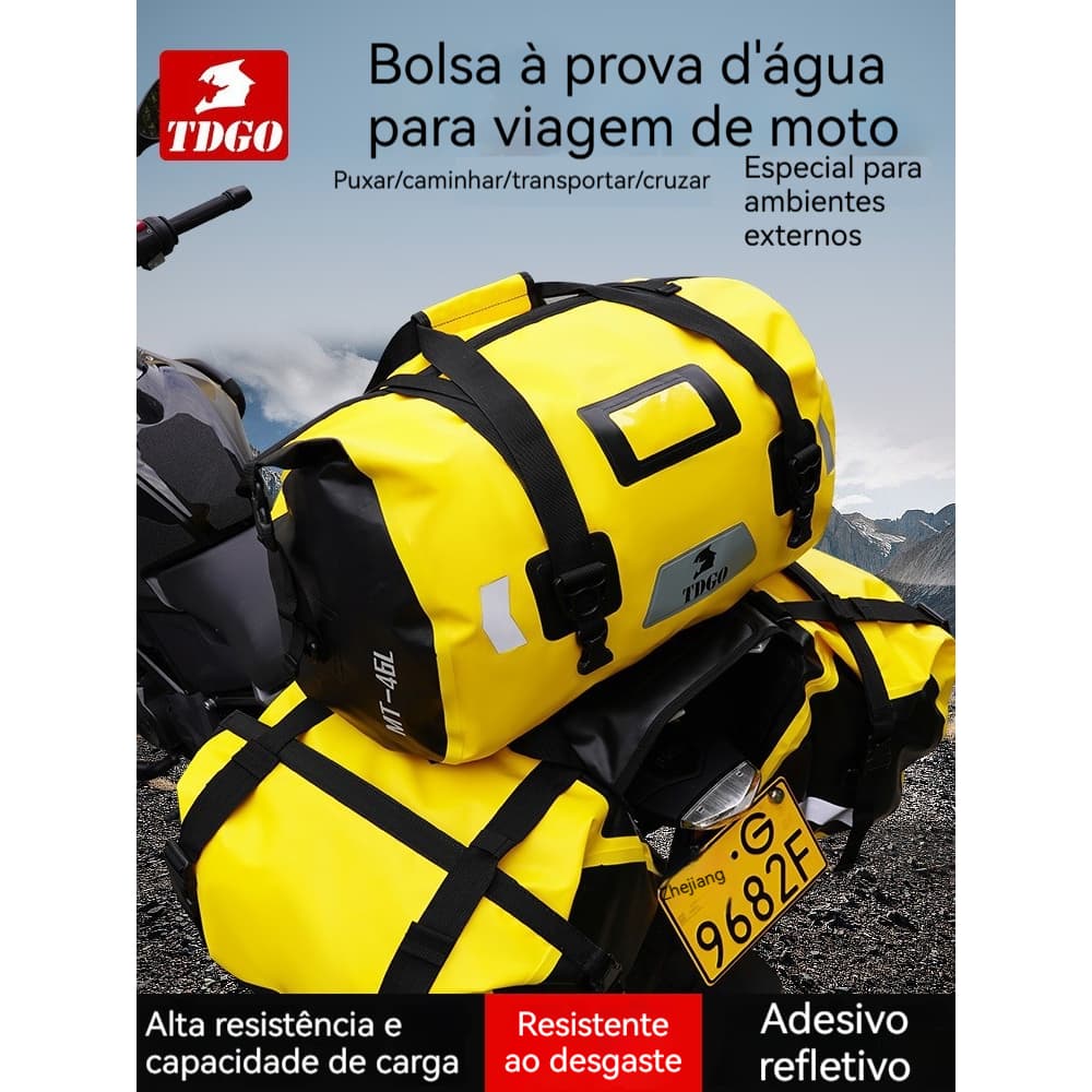 Bolsa à prova d'água para motocicleta Equipamento de motocicleta para piloto Bolsa de assento
