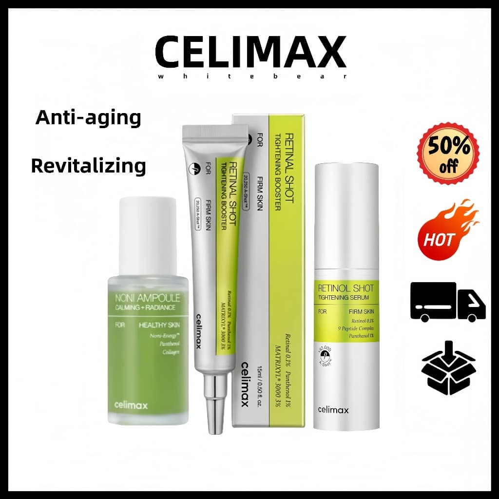 4.4celimax O VITA-A Recional | Creme Facial Essência Líquida Ampola Noni Energy-15ml/30ml/50ml Calmante + Radiante
