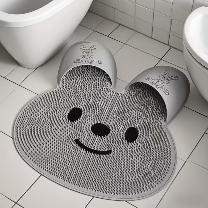 Tapete Esfoliante para os Pés com Ventosa Antiderrapante, Esfoliante de Silicone para os Pés