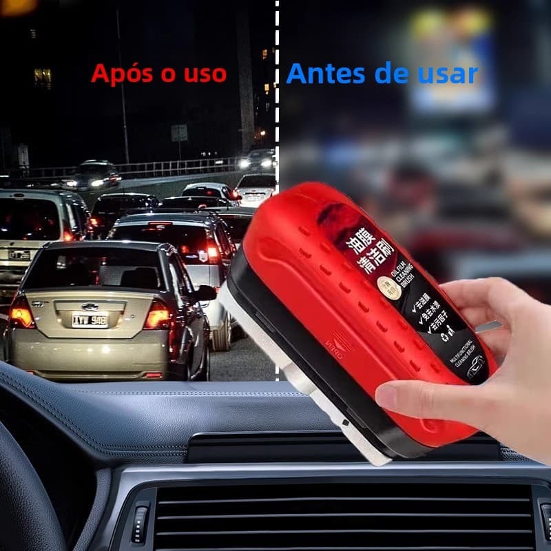 120ml  Limpador De Vidro Esponja Automotiva Escova De Limpeza Para-Brisa Óleo Filme Agente De Polimento Anti Mancha