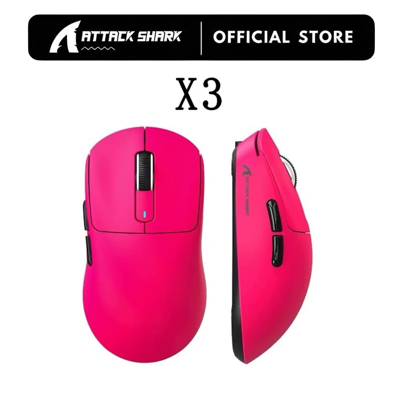ATTACK SHARK X3 Wireless Gaming Mouse Ergonomic PAW3395 26K DPI 200h Battery Life Triple Modes Gaming Accessories for PC