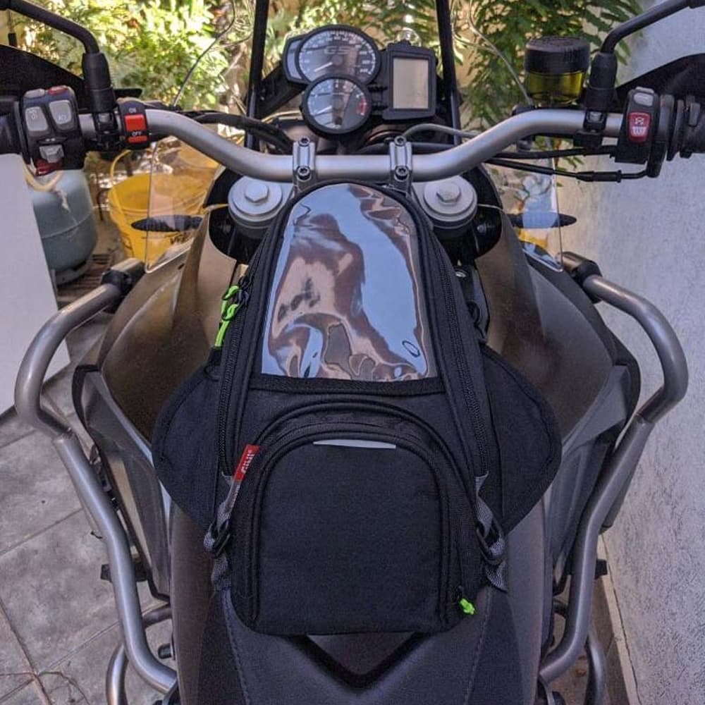 GIVI Universal Motocicleta Bolsa De Ginástica À Prova D'água Com Telefone Celular Bolsas De Tanque De Combustível De Óleo Preto Mezzanine