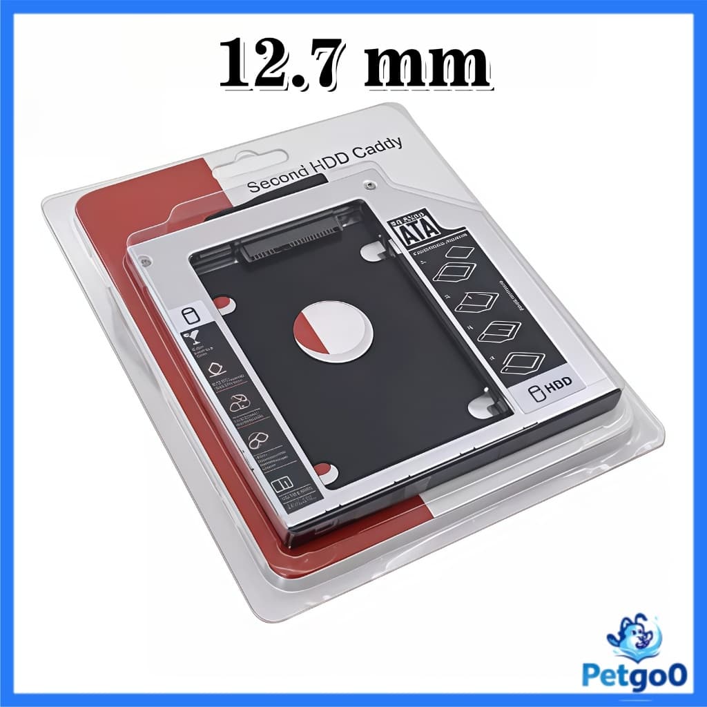Adaptador Case Caddy12.7mm Hd Ssd Sata 2.5 Gaveta Notebook