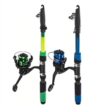 Vara De Pesca 60-120lbs Completa Com Carretel Esportivo Ao Ar Livre Baixo Marinho Portátil Linha .