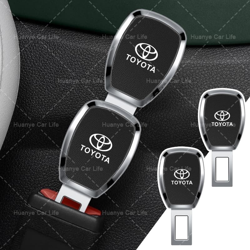 1/2 Pçs Extensor De Bloqueio Do Cinto De Segurança Carro Fivela De Metal Para Toyota Corolla Yaris Aygo Prius RAV4 Camry