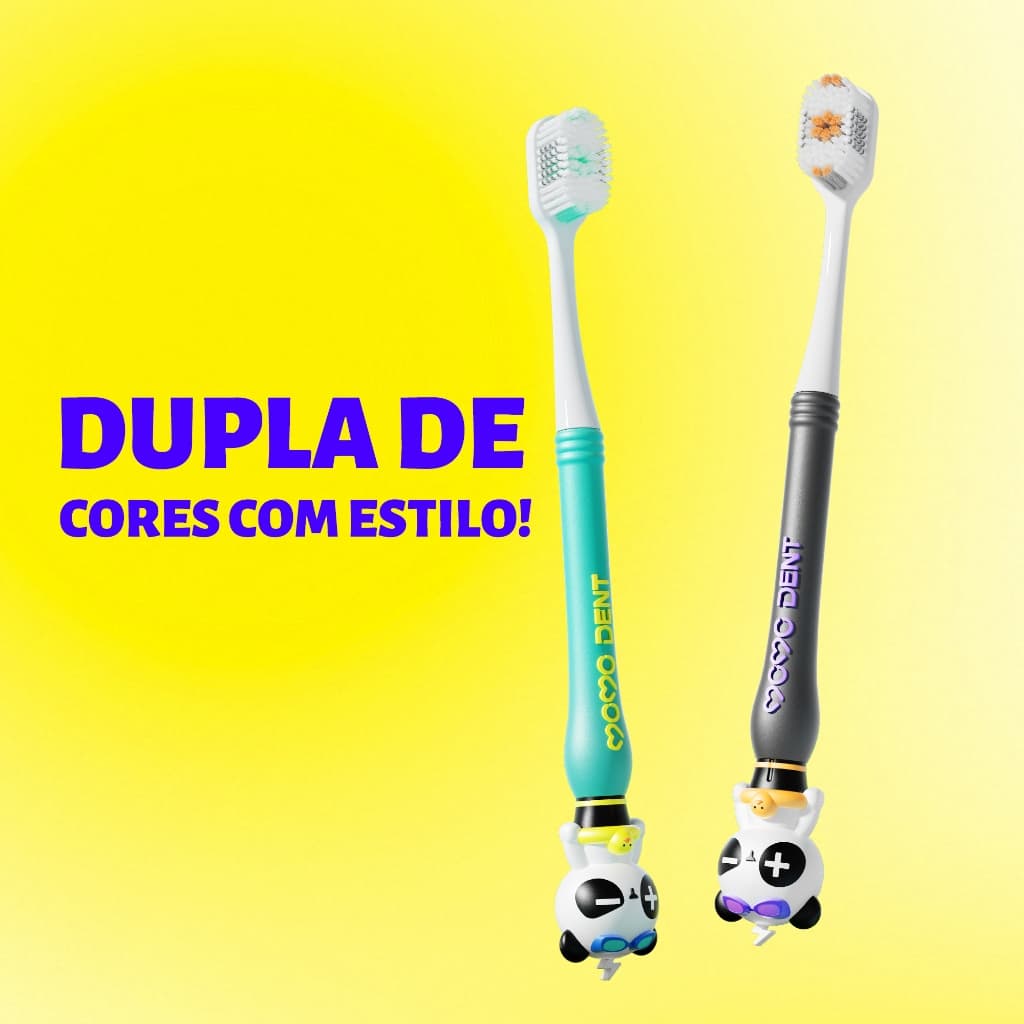 MOMODENT Escova dentes  Panda, 2 pacotes, escova ultra macia - para 12 anos ou mais