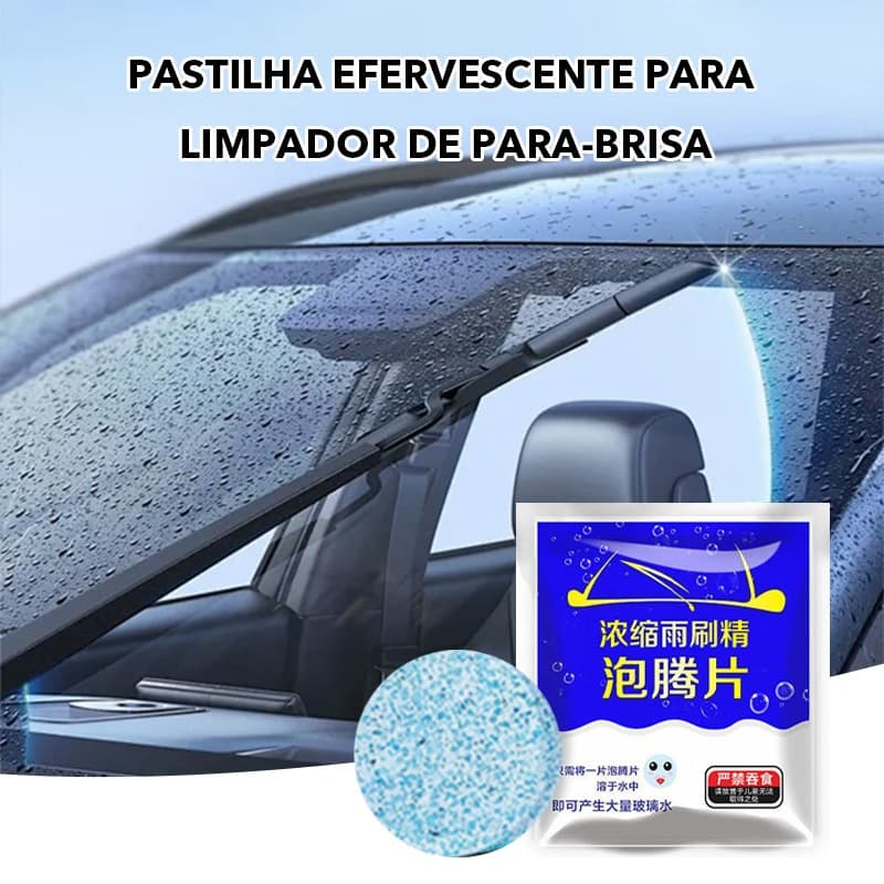 10 Peça Limpador De Parabrisa De Carro Detergente Limpa Vidros Concentrado Dose Filme Efervescente Sólido