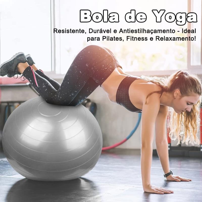 NINJA-MAX Bola Suíça Anti-Explosão De 65 Cm Com Bomba-Para Pilates , Ioga E Treinamento Funcional