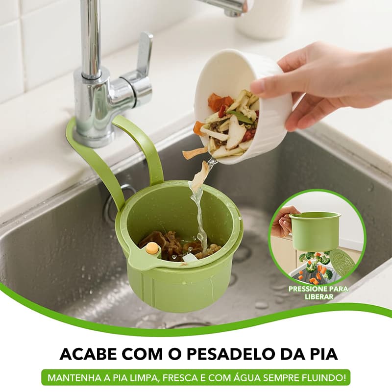 Cozinha Pendurado Push Tipo Pia Dreno Cesta Criativo Multifuncional Filtro Rack De Armazenamento