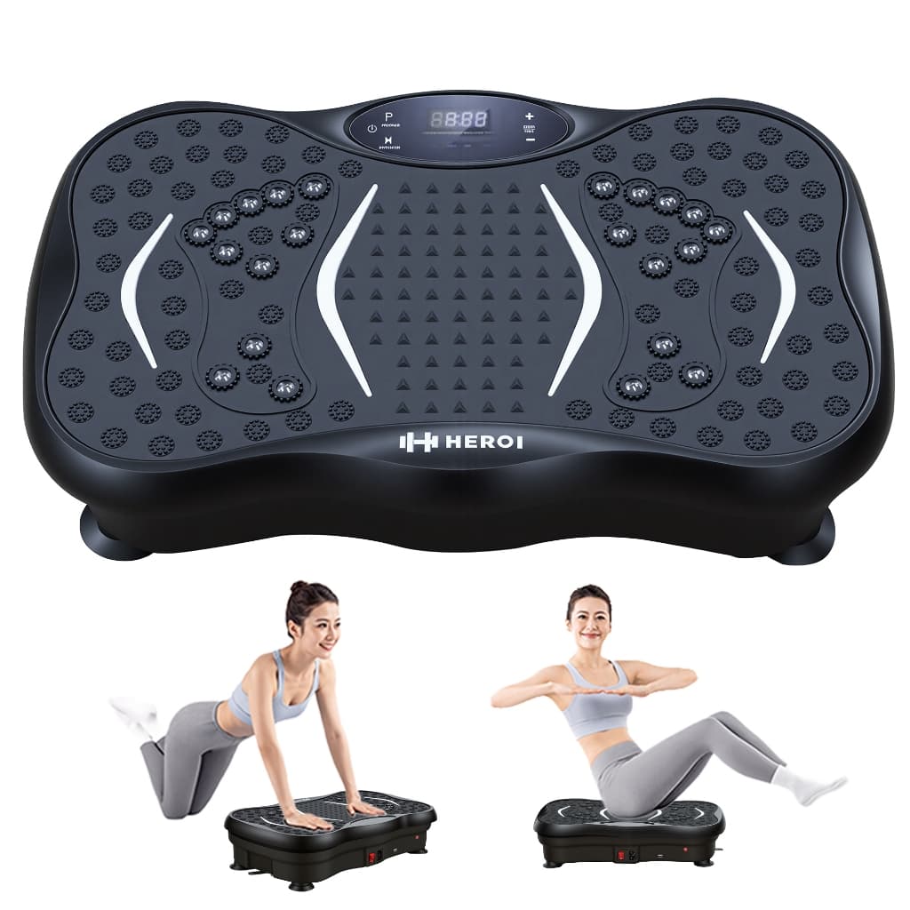 HEROI Plataforma vibratória 3 modos, Display LED, adequada para uso doméstico