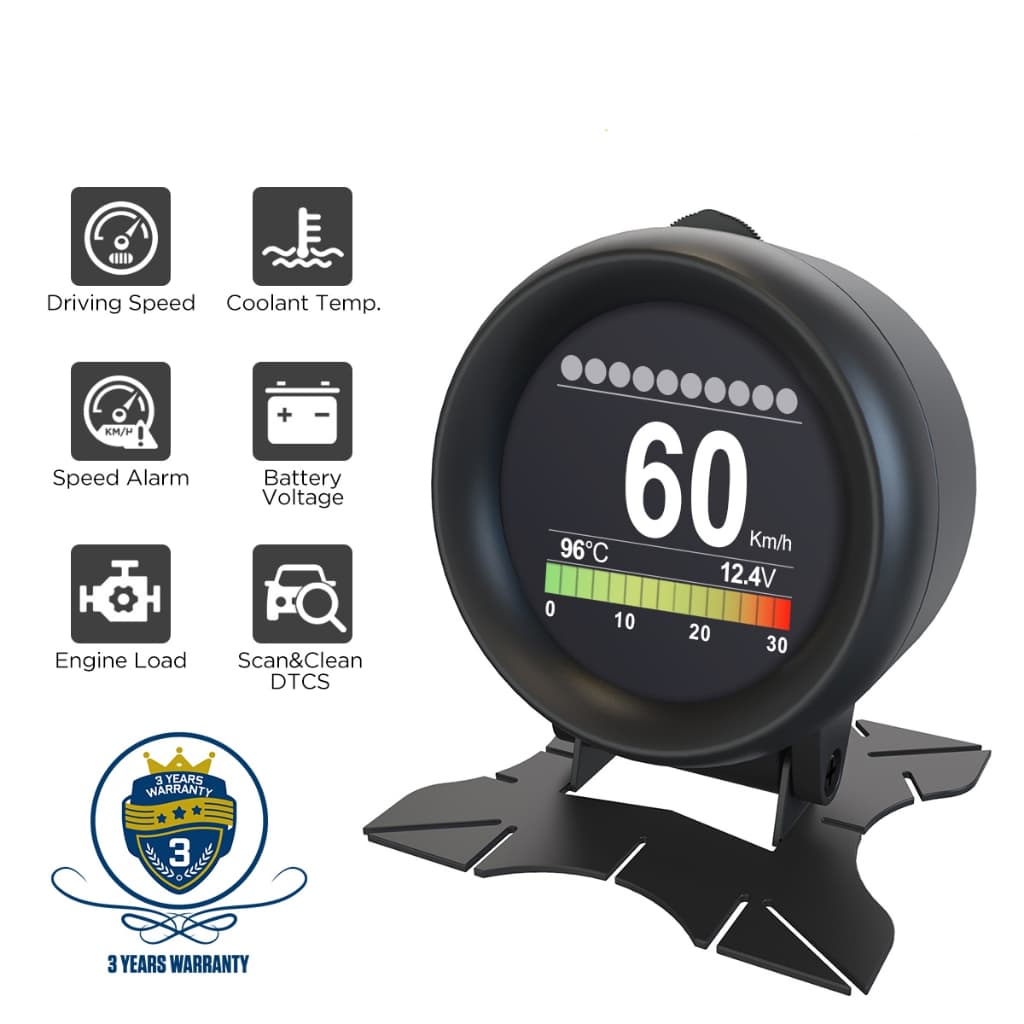 X60 Medidor OBD2 HUD Universal Head-Up Display De Velocidade Tensão Digital Temperatura Da Água Substituição Acessórios 