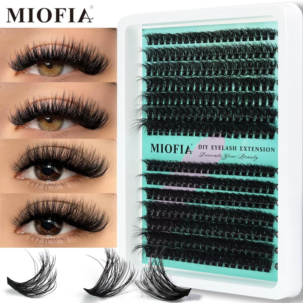 Conjunto de cílios MIOFIA 3D 10-18 mm estilo misto pode ser usado por iniciantes