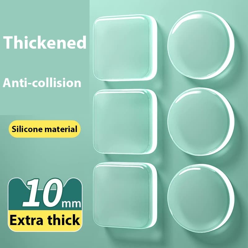 Protetor de Batente de Porta de Silicone Almofada Silenciosa Anti Colisão para Geladeira Armário e Parede