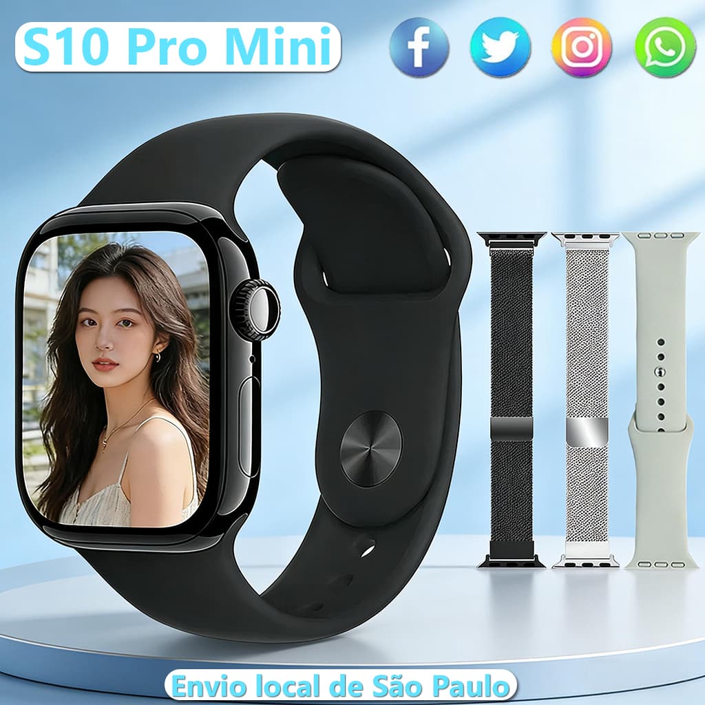 2026 original Smartwatch S10 Pro Mini Chamada Bluetooth Com monitor De Frequência Cardíaca Do Calculadora