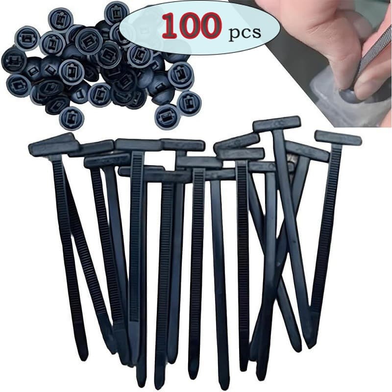 20/50/100 pçs Abraçadeiras Universal Presilha Fixação Com Trava Automática ENVIO IMEDIATO