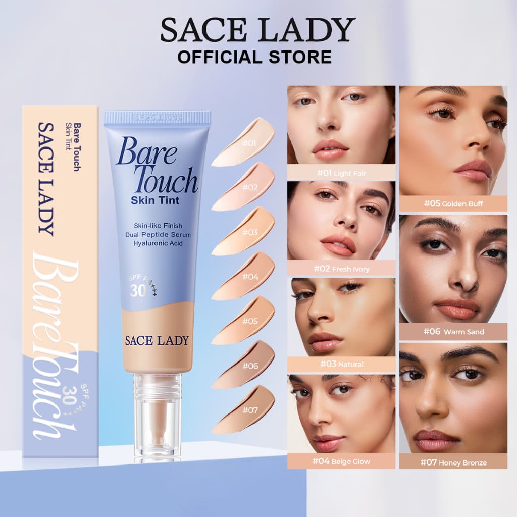 Skin Base Líquida FPS30 SACE LADY Longa Duração Soft Matte Tintura de Pele