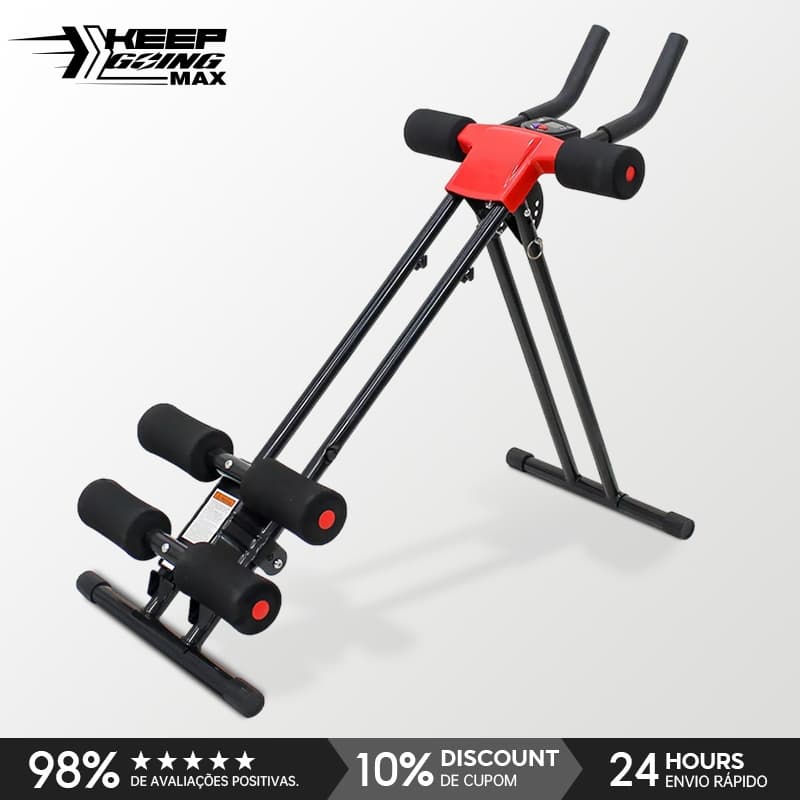 Máquina Portátil De Cintura E Abdominal Com Ajuste De 5 Níveis
