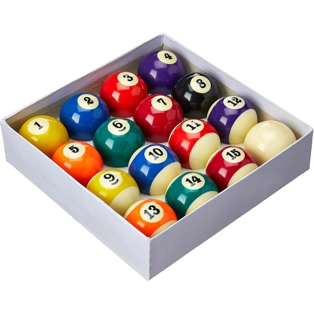 Jogo Bolas De Bilhar Sinuca 52.5mm Numeradas Coloridas e Branca BILHAR SNOOKER SINUCA JOGO DE BOLA NUMERADA 52.5MM