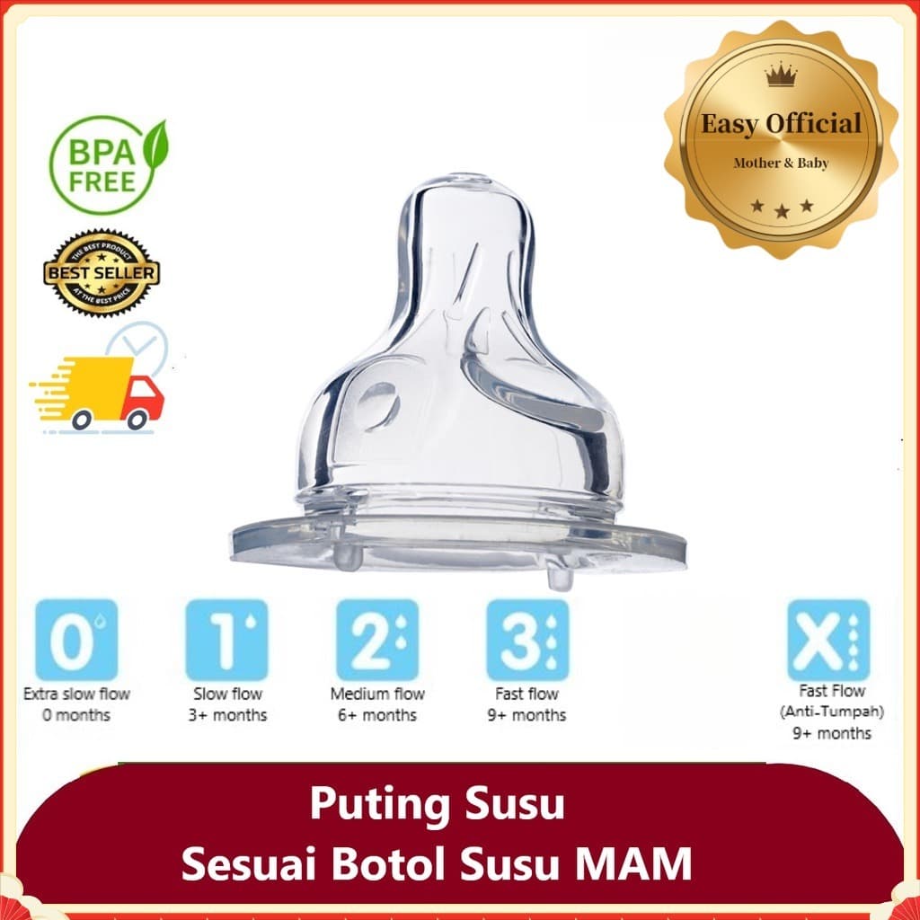 compre 5 grátis1  ！！！Colocando Para MAM Garrafa Do Mesmo Estilo Mamilo Largo 52mm Tetina Alimentação Chupeta Sem BPA Mam