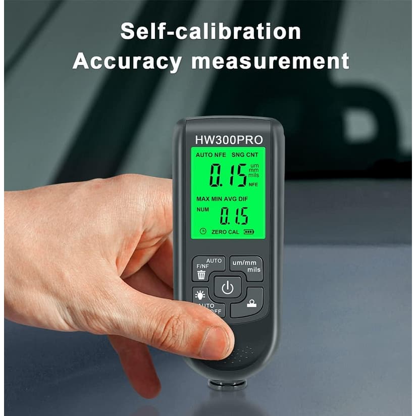 HW300PRO medidor de espessura do carro revestimento Digital superfície da pintura do carro testador automático pintura