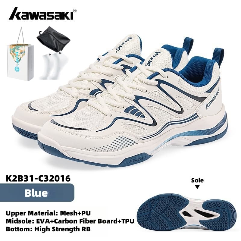 Kawasaki Badminton Sapatos C32016 Profissional Para Homens E Mulheres Antiderrapante Absorção De Choque Respirável Espor