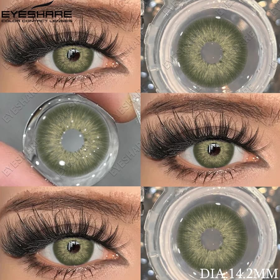 EYESHARE PATTAYA Lentes De Contato De Cor Verde Para Olhos Moda Macias Azuis Transporte Rápido De barazil