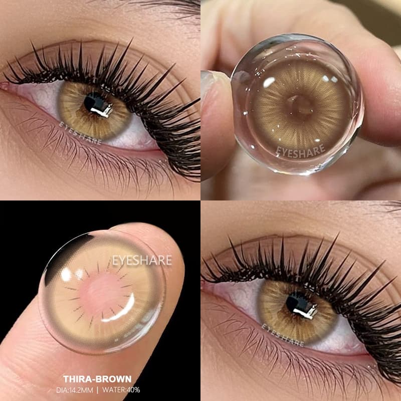 Lentes De Contato De Cor natural Marrom EYESHARE Para Olhos , Perfeitas Festas De Ano Novo O Dia Dos Namorados , Macias