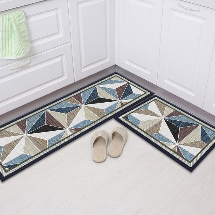 Kit 2 peças Tapete de Argila Diatomácea Absorvente e Seco Rápido Resistente Antiderrapante