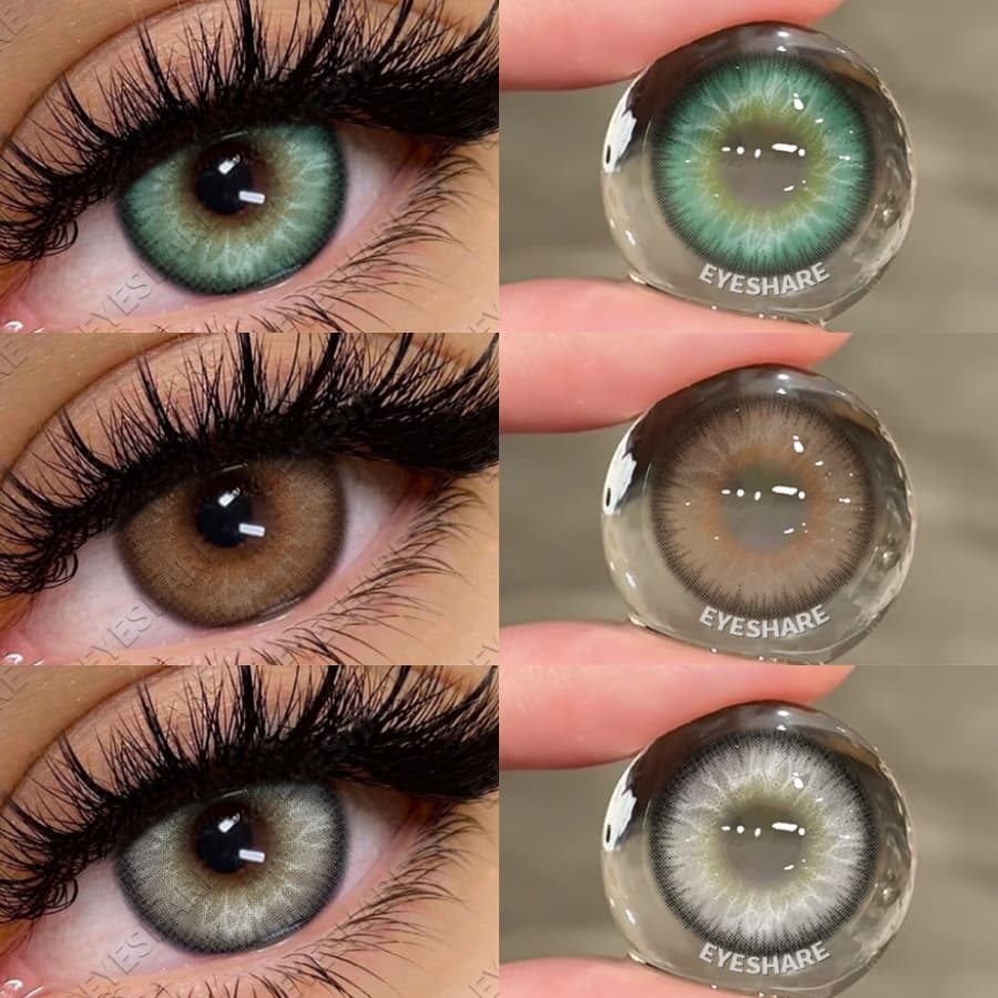 Lentes De Contato Coloridas Verdes EYESHARE Para Olhos LOIRE serie Novo Estilo Azul Moda Cor Maquiagem Os Transporte Ráp