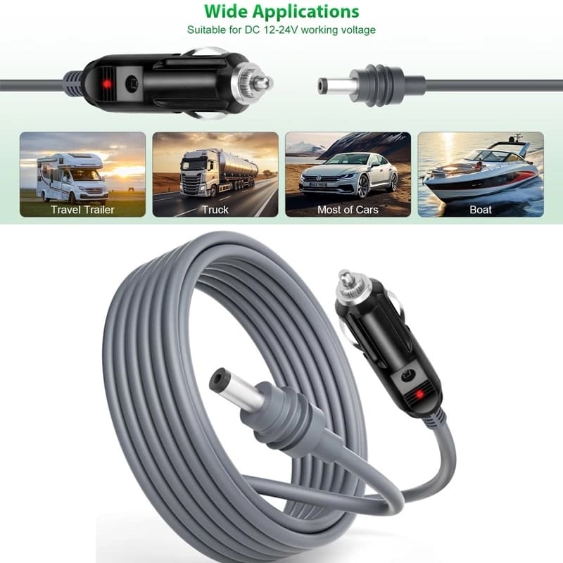 Cabo Carregador Veicular Starlink Mini 12v 24v 3 Metros Cinzeiro Adaptador Energia Rápida