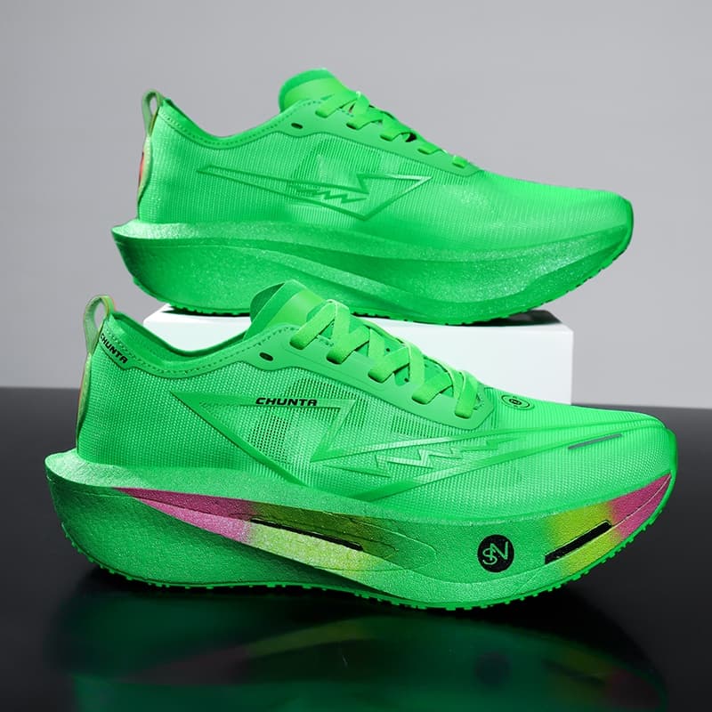 Maratona Série Placa De Carbono Tênis Corrida Malha Respirável Amortecimento Estrada