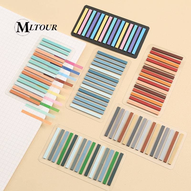 300 Folhas De Memo Pads De Tira Ultra Fina Marca Do Livro Transparent Self-adhesive Sticky Index Sticker Office