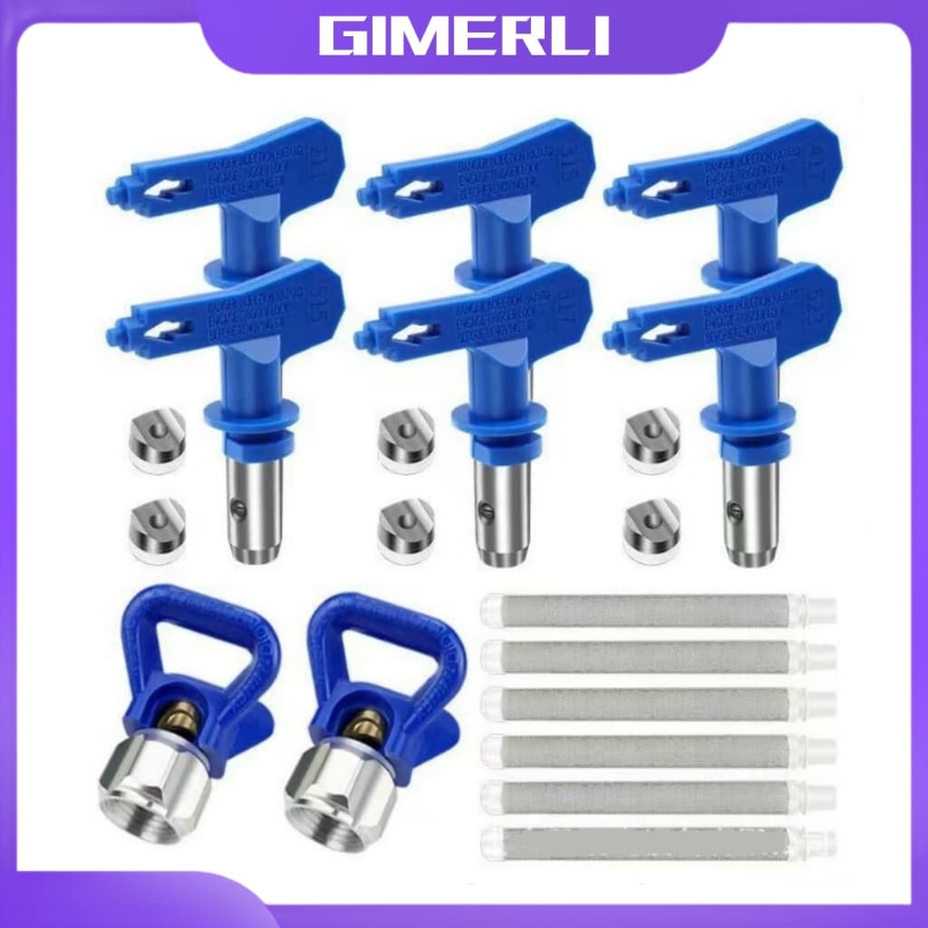 kit 19 Conjunto De Bicos De Pulverização Reversível Airless Dicas Para