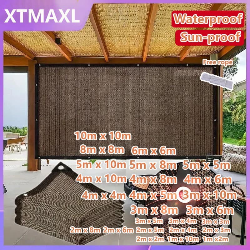 Menor Preço Anti UV 95 % Rede De Proteção Solar Marrom Jardim Ao Ar Livre Fazenda Estufa Protetor Pano De Sombra