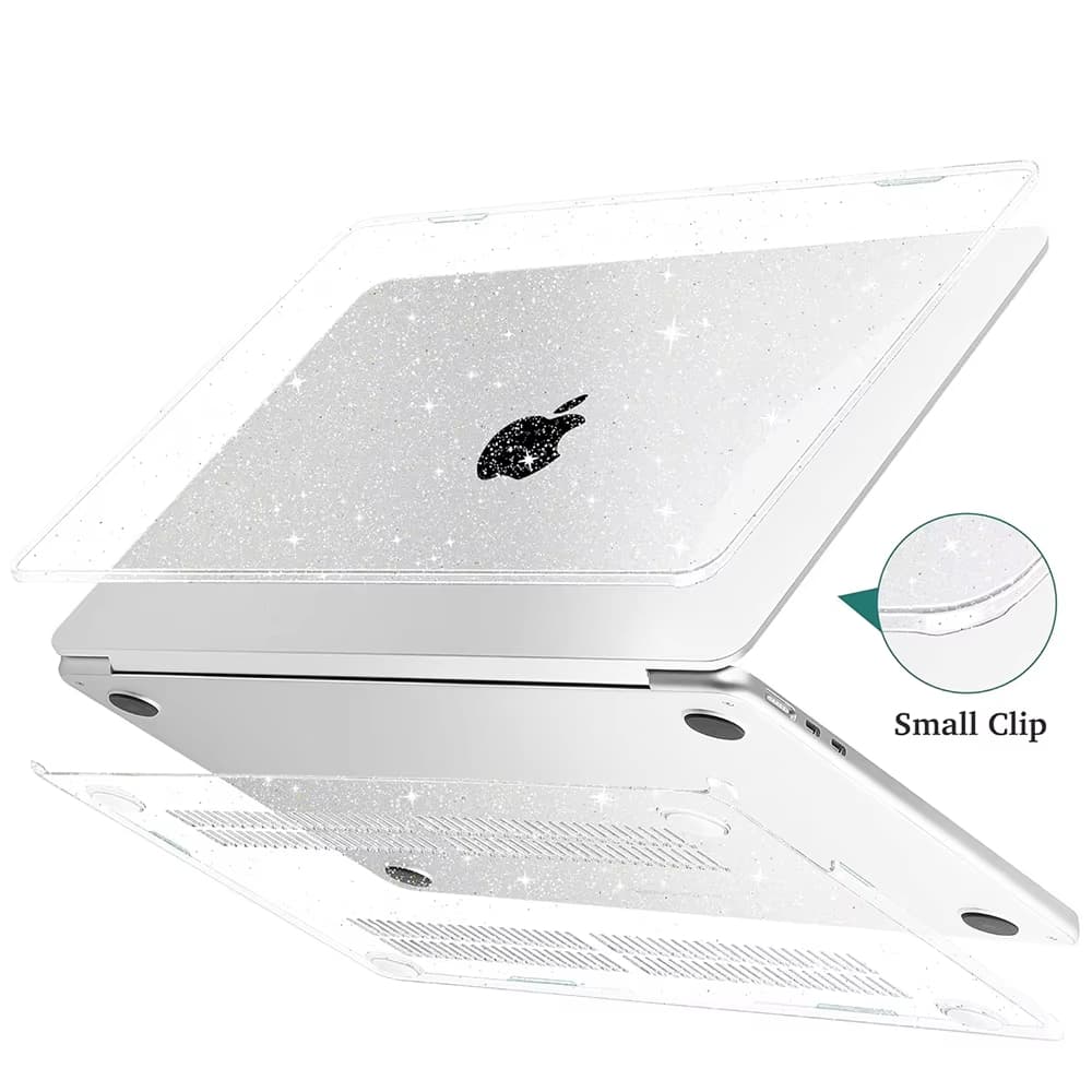 Adequado para MacBook Air 13/15 e MacBook Pro 14 capas protetoras duráveis brilhantes