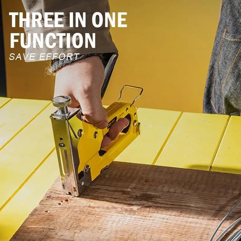 Grampeador Tapeceiro Aço inoxidável + 600 Grampos Ferramentas Profissional