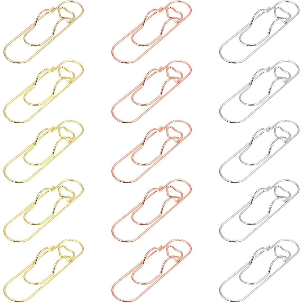 15 Pçs Clipe De Suporte De Caneta Para Notebooks , Clipes De Metal Notebook , Livros , Diários E Planejadores Material D