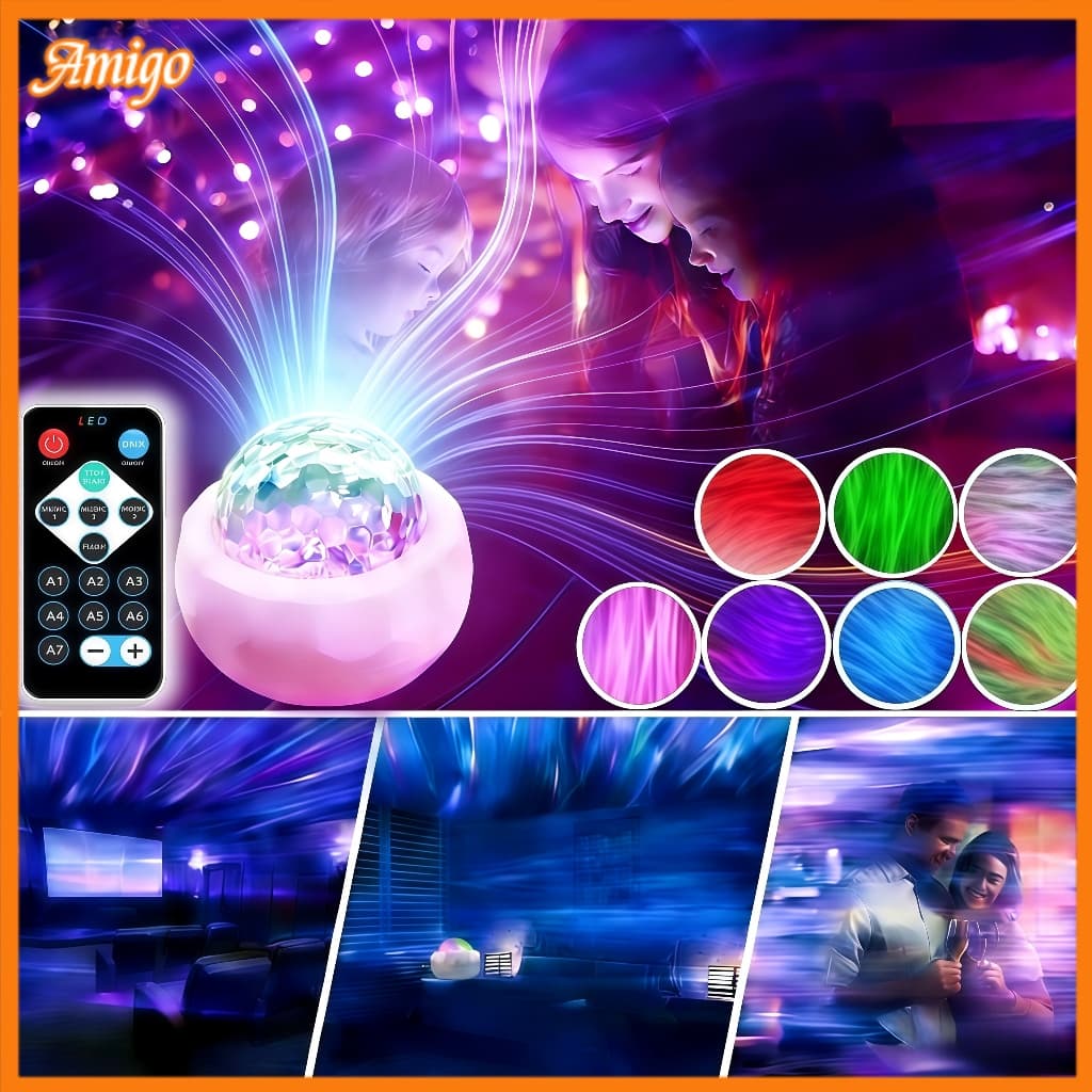 Luzes Do Norte/Céu Estrelado Lâmpada Projetor LED Atmosfera Luz Noite Aura Aurora Brilhante Para Quarto Festa Decoração